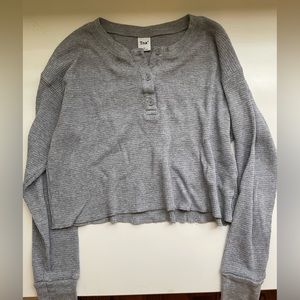 Tna cropped Henley long sleeve size xs